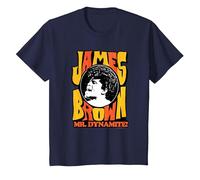 James Brown Mr Dynamite T-Shirt, Youth, Navy Blue, Small