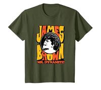 James Brown Mr Dynamite T-Shirt, Youth, Olive Green, 2T