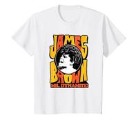 James Brown Mr Dynamite T-Shirt, Youth, White, 3T