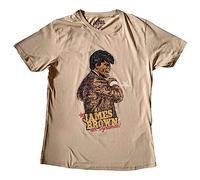 James Brown T Shirt Mr Dynamite Official Unisex Sand L