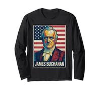 James Buchanan Portrait Long Sleeve T-Shirt