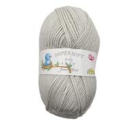 James C Brett Baby Aran 100g BA11 Light Grey
