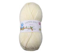 James C Brett - Baby Aran - 100g Balls - BA9 - Cream