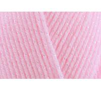 James C Brett Baby Twinkle DK Yarn Double Knitting Sparkly Glitter Wool for Crocheting, Blankets, Baby Garments, Accessories - 100g Ball - Pink BT2 - Single (1 Ball)