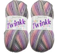 James C Brett Baby Twinkle Prints DK Wool Yarn - BTP32 (Pack of 2)