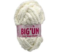 James C Brett BIG'UN Super Mega Chunky 300g Ball for 20mm Needles or Finger Knitting (BU02 Ice Cream, 1 Ball)