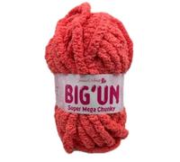 James C Brett BIG'UN Super Mega Chunky 300g Ball for 20mm Needles or Finger Knitting (BU05 Orange Soda, 1 Ball)