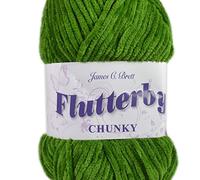 James C Brett Flutterby Chunky 100g Knitting Yarn - B48 Lawn Green