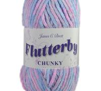 James C Brett Flutterby Chunky 100g Knitting Yarn - B59 Evening Sky