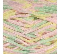 James C Brett Flutterby Chunky Knitting Wool (B38 Green/Pink/Yellow)