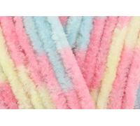 James C Brett Flutterby Chunky Knitting Wool (B39 Blue/Pink/Yellow)