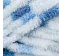 James C Brett Flutterby Supersoft Chunky 100g Knitting Yarn Shade B13 Blue/White Print