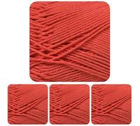James C Brett It's Pure Cotton DK Yarn - 100% Cotton Double Knitting & Crochet Wool - 100g Ball (Fire Cracker) (Pack of 4)