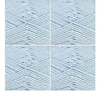 James C Brett It's Pure Cotton DK Yarn - 100% Cotton Double Knitting & Crochet Wool - 100g Ball (Pale Blue) (Pack of 4)