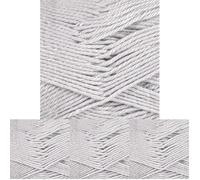 James C Brett It's Pure Cotton DK Yarn - 100% Cotton Double Knitting & Crochet Wool - 100g Ball (Silver Grey) (Pack of 4)