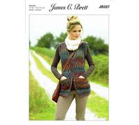 James C. Brett JB337 Knitting Pattern Womens Waistcoat in Marble Chunky