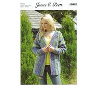 James C Brett JB462 Knitting Pattern Womens Jacket in James C Brett Marble Chunky