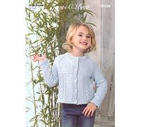 James C Brett JB598 Knitting Pattern Childrens Cardigan in Pure Cotton DK