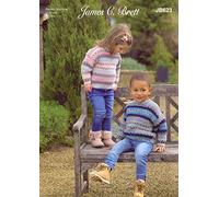 James C Brett JB623 Knitting Pattern Childrens Sweater in Fairground DK