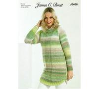 James C. Brett JB668 Knitting Pattern Womens Sweater in Marble Chunky
