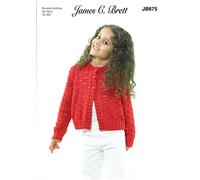 James C Brett JB675 Knitting Pattern Childrens Cardigan in It's Pure Cotton DK