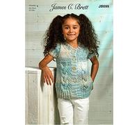 James C Brett JB699 Knitting Pattern Childrens Girls Jacket in James C Brett Marble Chunky