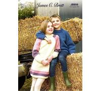 James C. Brett JB856 Knitting Pattern Childrens Dress and Sweater in Croftland Aran