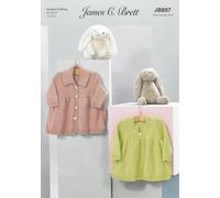 James C Brett JB897 Knitting Pattern Baby Child Dress and Jacket in James C Brett Happiness DK