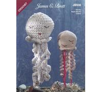 James C. Brett JB938 Crochet Pattern Jasmine and Joy Jellyfish Toys in Flutterby and Huggable