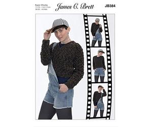 James C Brett Knitting Pattern Super Chunky Ladies Jumper JB384