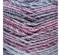 James C Brett Marble Chunky Yarn - 200g Ball of Supersoft Acrylic Knitting & Crochet Wool - Create Fast, Cosy Garments with a Beautiful Marbled Effect (Blueberry Ice)