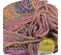 James C Brett Marble Chunky Yarn - 200g Ball of Supersoft Acrylic Knitting & Crochet Wool - Create Fast, Cosy Garments with a Beautiful Marbled Effect (A Taste of Summer)