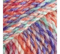 James C Brett Marble Chunky Yarn - 200g Ball of Supersoft Acrylic Knitting & Crochet Wool - Create Fast, Cosy Garments with a Beautiful Marbled Effect (Autumn Fruits)