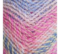 James C Brett Marble Chunky Yarn - 200g Ball of Supersoft Acrylic Knitting & Crochet Wool - Create Fast, Cosy Garments with a Beautiful Marbled Effect (Pink Pretty Patchwork)