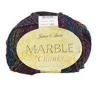 James C Brett Marble Chunky Yarn - 200g Ball of Supersoft Acrylic Knitting & Crochet Wool - Create Fast, Cosy Garments with a Beautiful Marbled Effect (Moody Skies)
