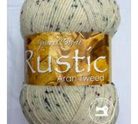 James C Brett Rustic Aran Tweed 400g Ball Shade DAT31, Blue