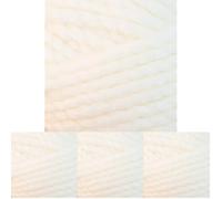 James C Brett Top Value Super Chunky Knitting Wool 100% Acrylic Yarn 1 x 100g Ball (Cream - TSC09) (Pack of 4)