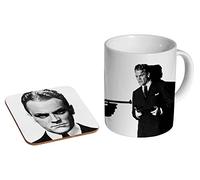 James Cagney Ceramic Coffee MUG + Coaster Gift Set …