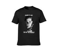 James Cagney Made It, Ma ! Top of The World T-Shirt Mens Balck Tees Unisex Shirt Black 3XL