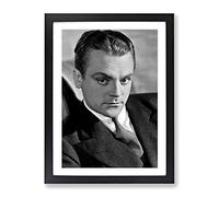 James Cagney Modern Framed Print | A2 Black Framed Wall Art | Ready to Hang | Modern Nature Picture | Living Room Bedroom Lounge Office