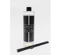 James & Co Luxe Pomegranate Noir 200ml Reed Diffuser Refill Bottle with 6 Reeds
