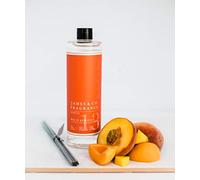 James & Co No.13 Apricot (Peach & Apricot) 200ml Reed Diffuser Refill Bottle with 6 Fibre Reeds
