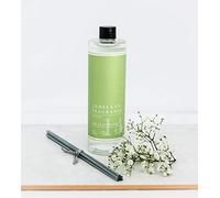 James & Co No.14 Jasmine (Jasmine & White Lily) 200ml Reed Diffuser Refill Bottle with 6 Fibre Reeds
