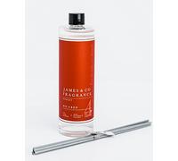 James & Co No.4 Red (Spiced Berries, Cinnamon & Vanilla) 200ml Reed Diffuser Refill Bottle with 6 Fibre Reeds