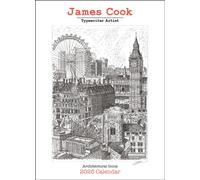James Cook Typewriter Artist 2026 Wall Calendar : Architectural Icons