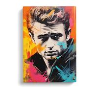 James Dean Abstract Art Canvas Wall Art Print 30x20 Inch