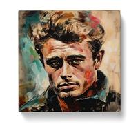 James Dean Abstract Expressionism Canvas Wall Art Print 20x20 Inch