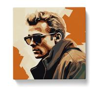 James Dean Art Deco Canvas Wall Art Print 20x20 Inch