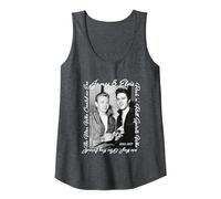 James Dean_Elvis Presley Tank Top, Women, Dark Heather Grey, X-Large