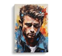 James Dean Expressionism Art Canvas Wall Art Print 30x20 Inch